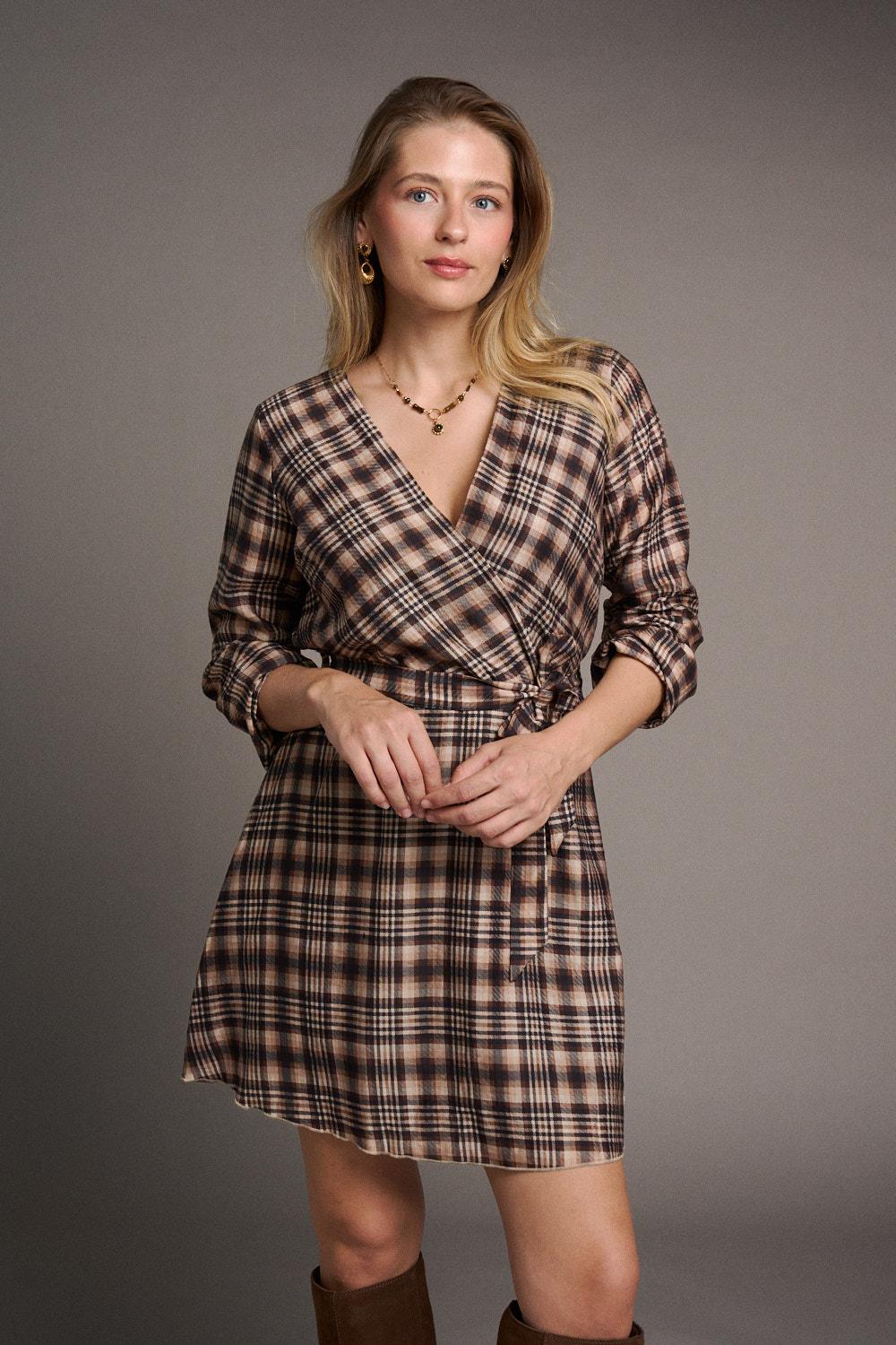 Vestido Cuadros Diane