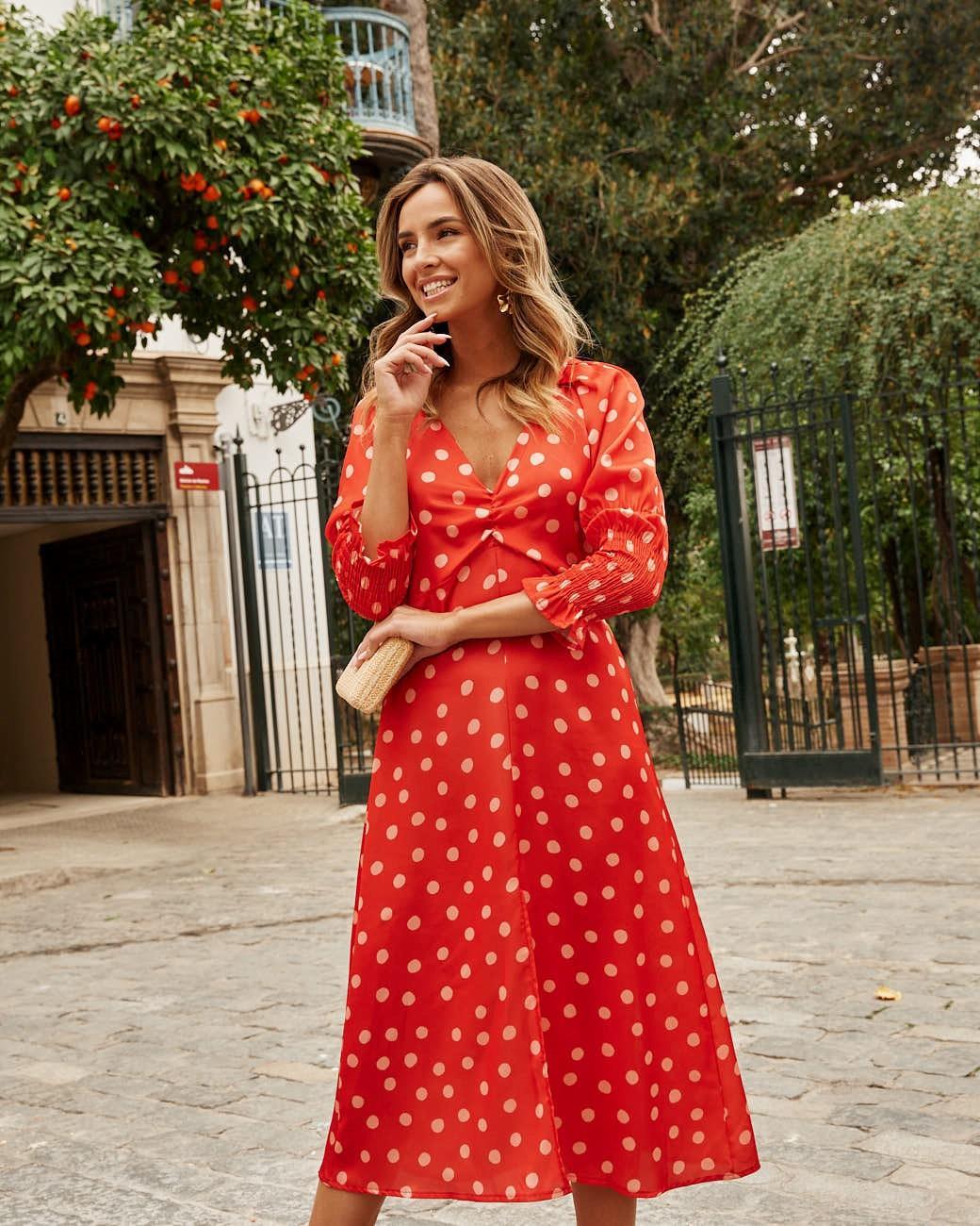 Vestido Lunares Azucena