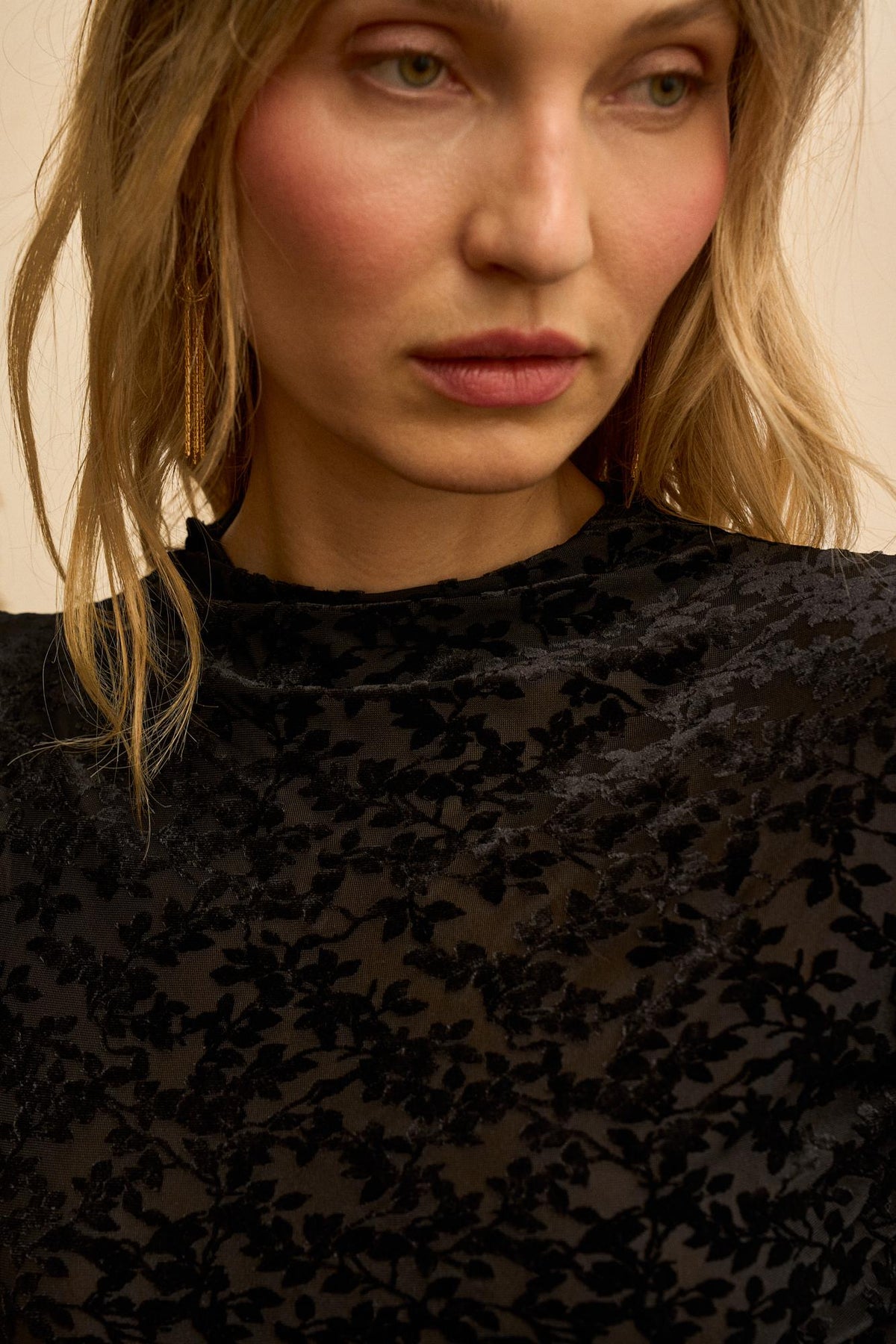 Top Jacquard Floral Zelia