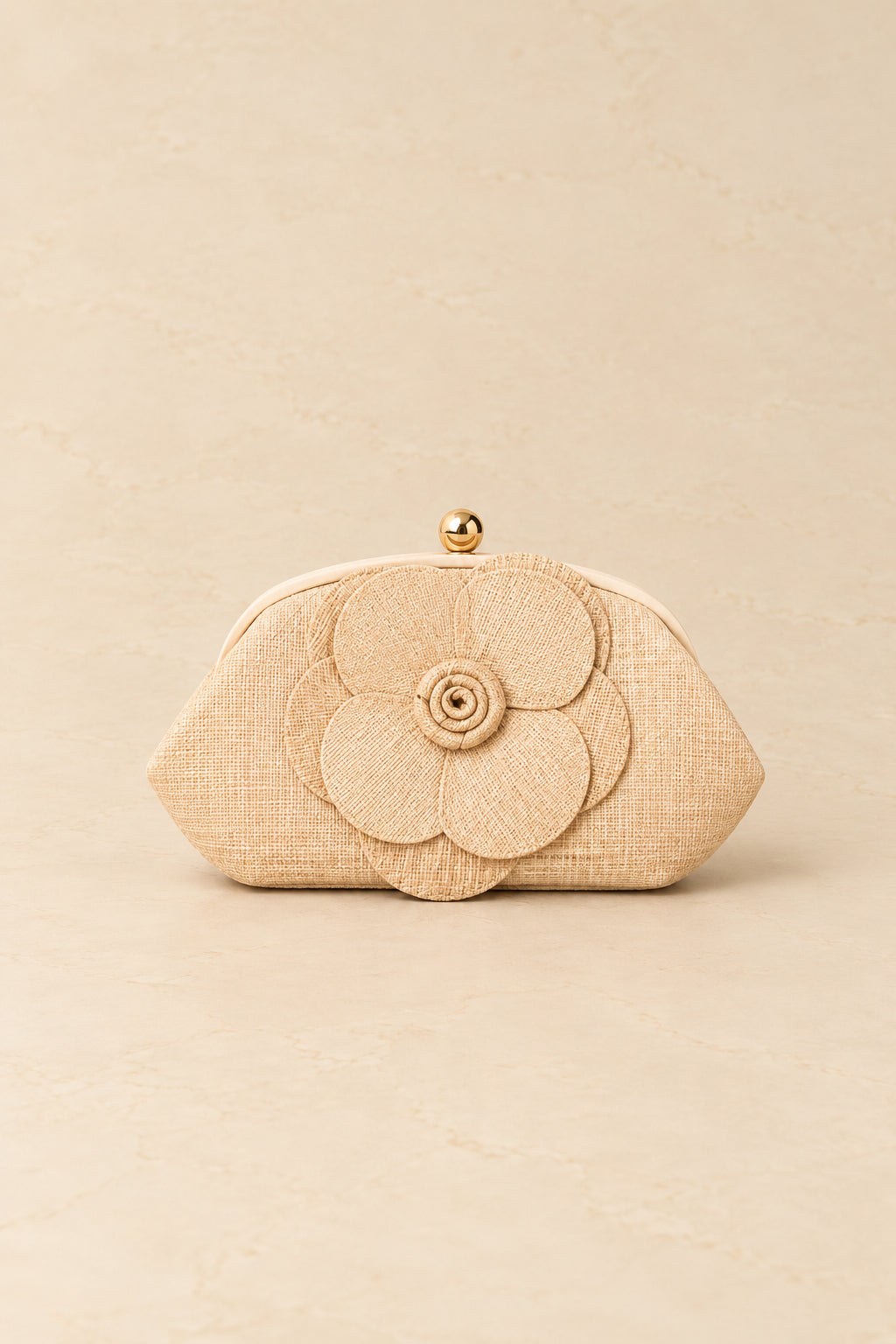 Bolso Flor Rafia