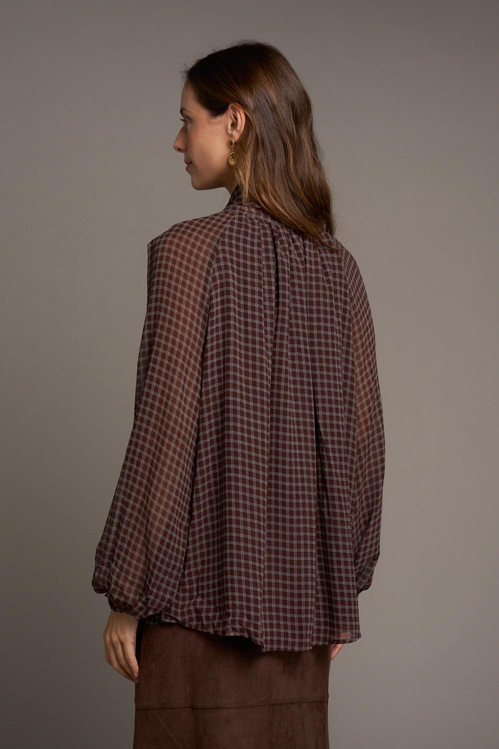 Blusa Cuadros Borda Amélie