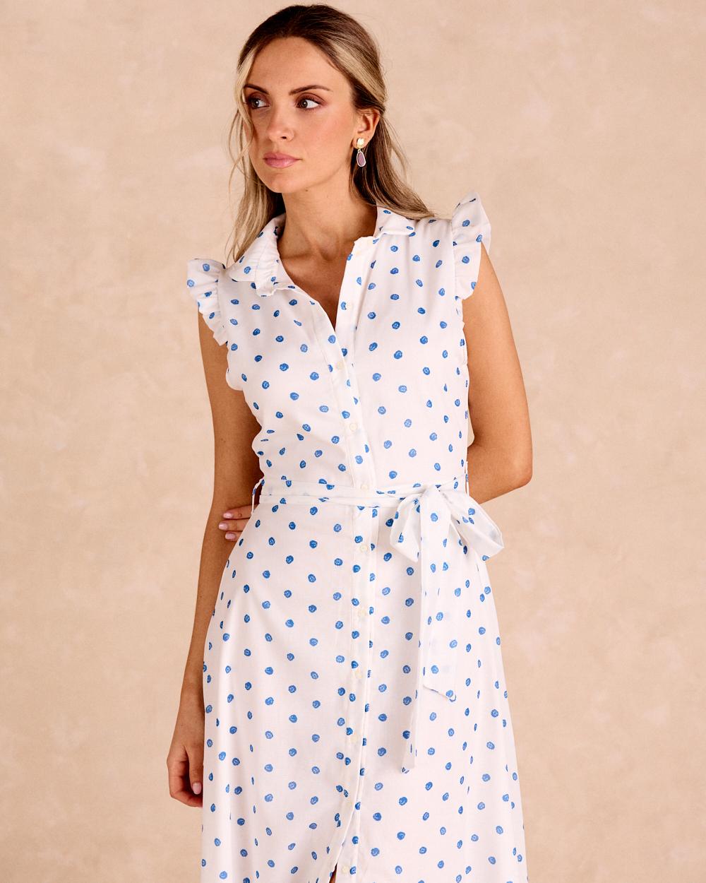 Vestido Largo Puntos Daira