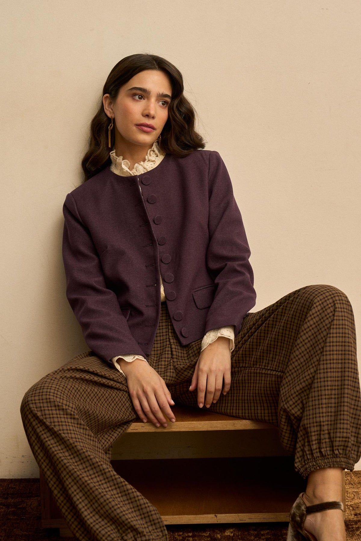 Chaqueta Cuello Redondo Esmée