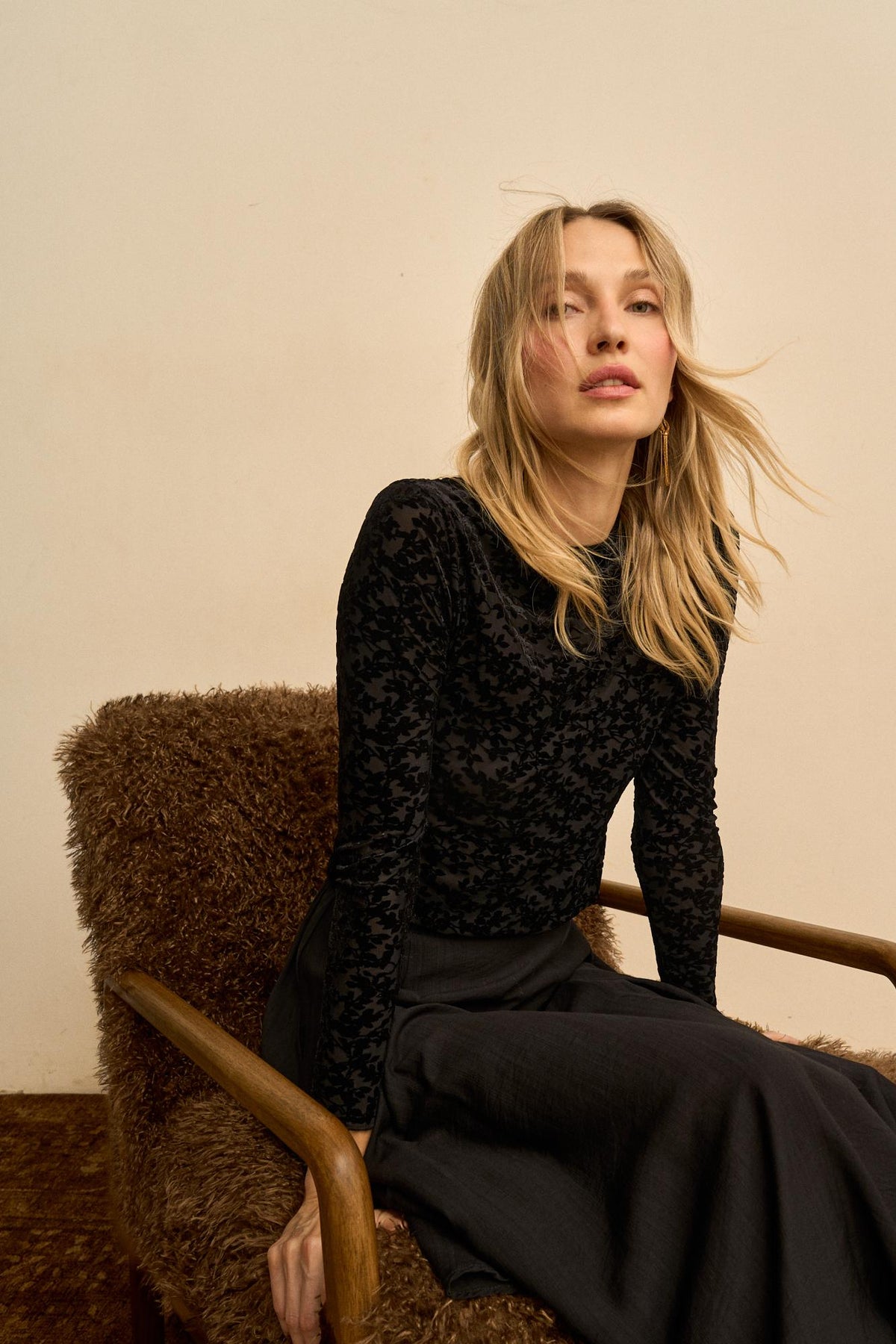 Top Jacquard Floral Zelia