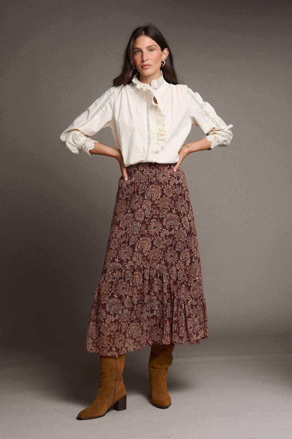 Falda Flores Eleni