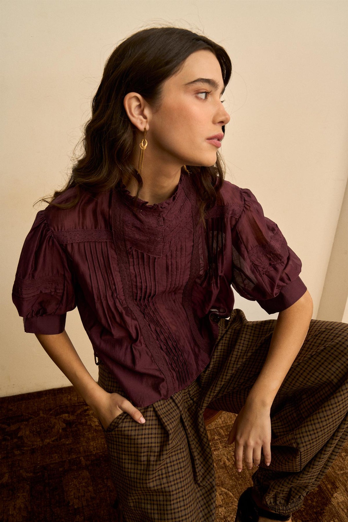 Blusa Jaretas Abullonada Soline