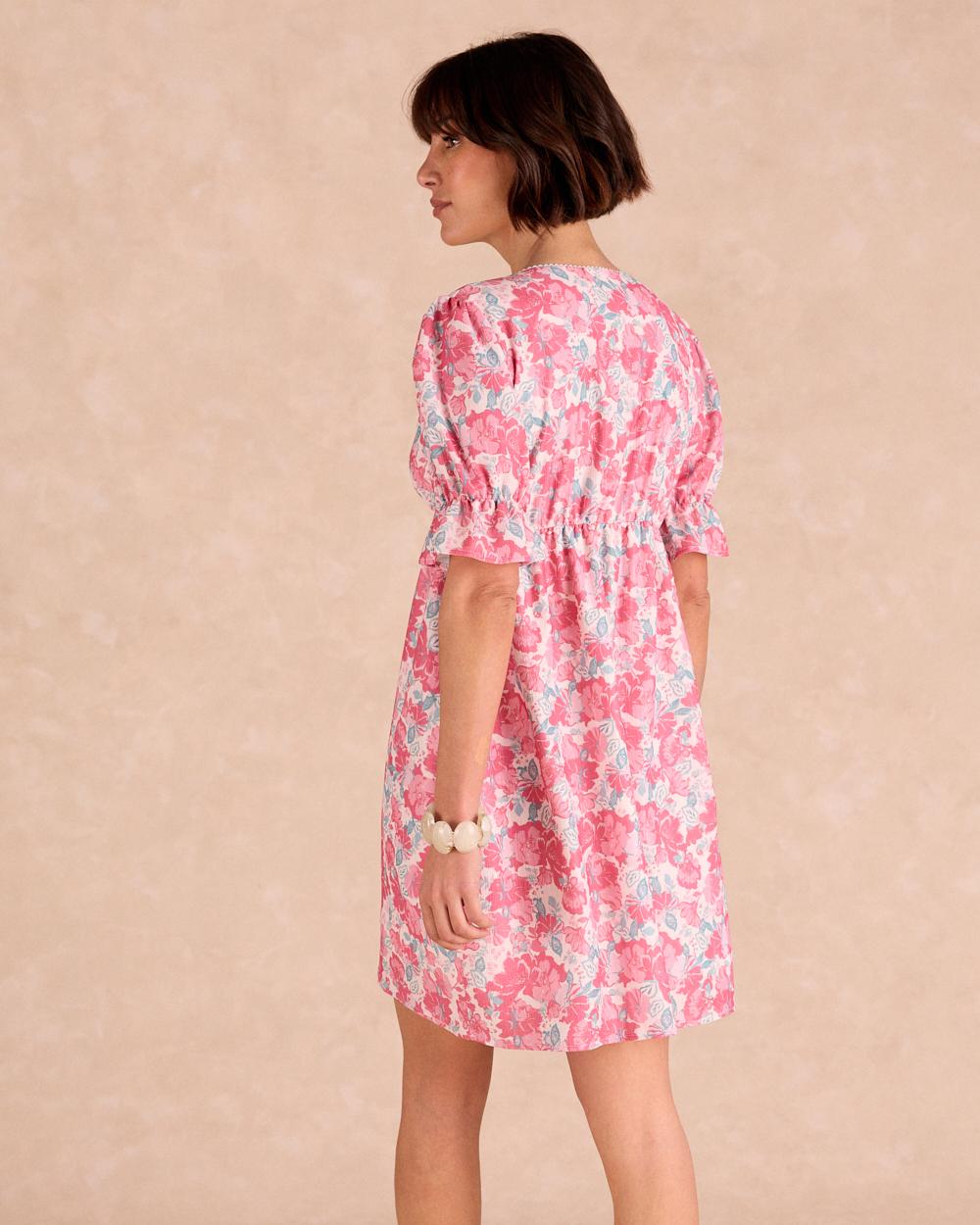 Vestido Corto Flores Cora