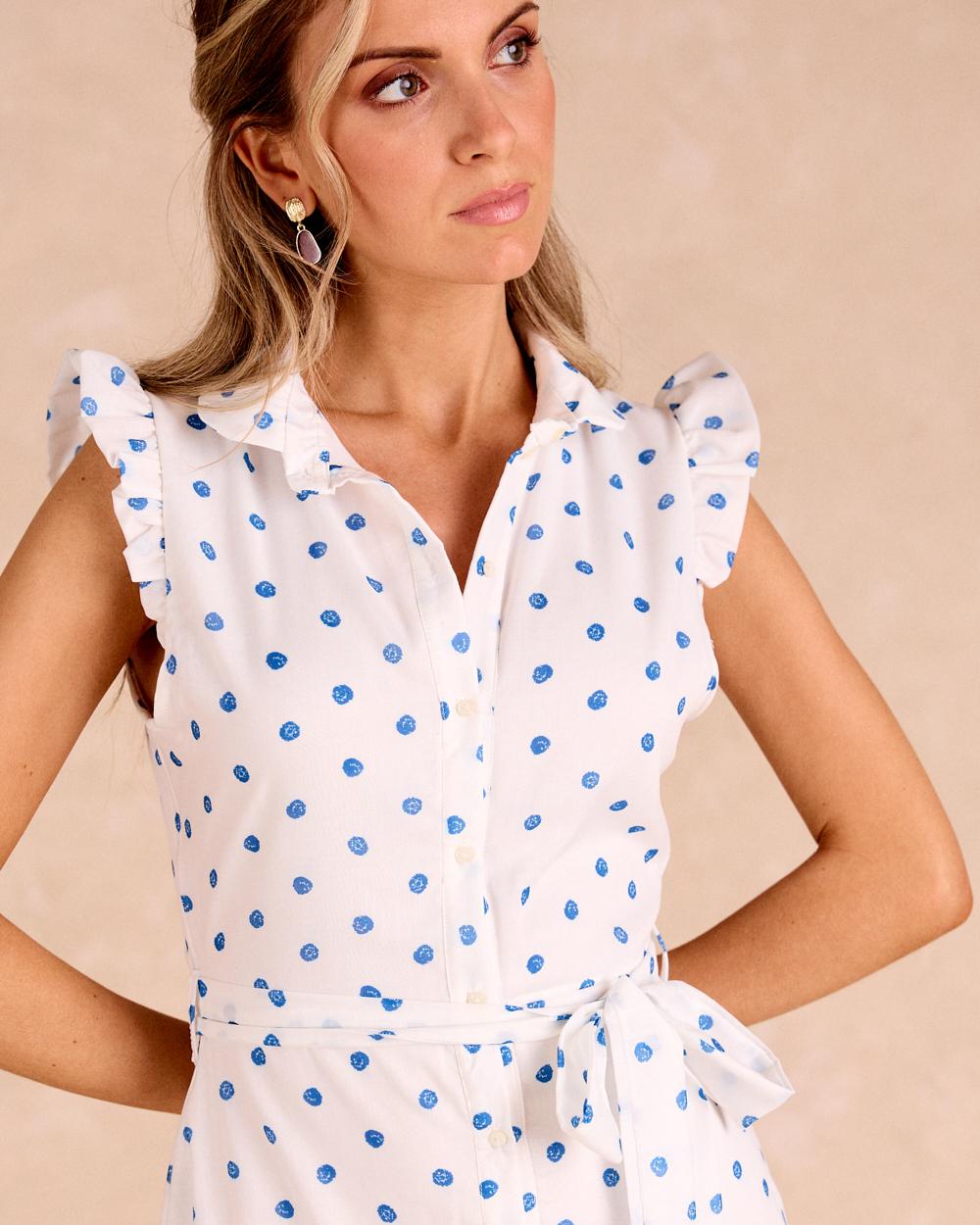 Vestido Largo Puntos Daira