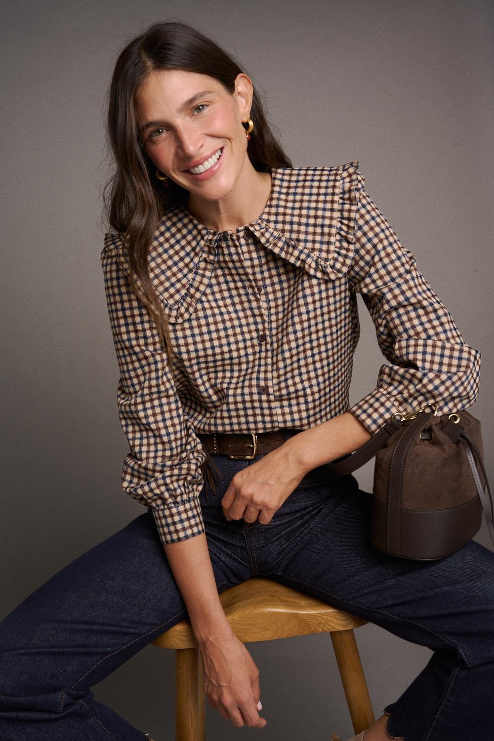 Blusa Cuadros Bérénice