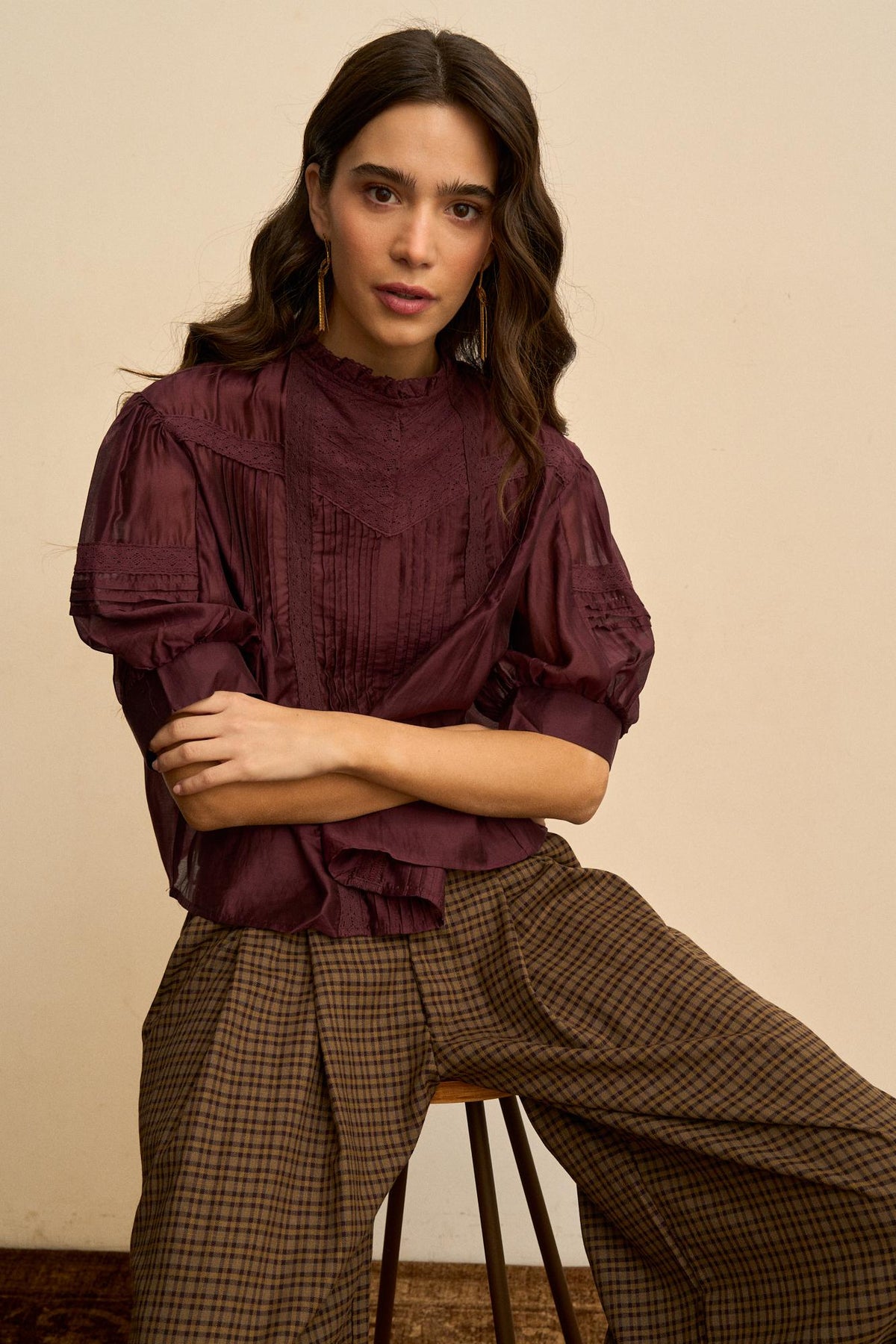 Blusa Jaretas Abullonada Soline