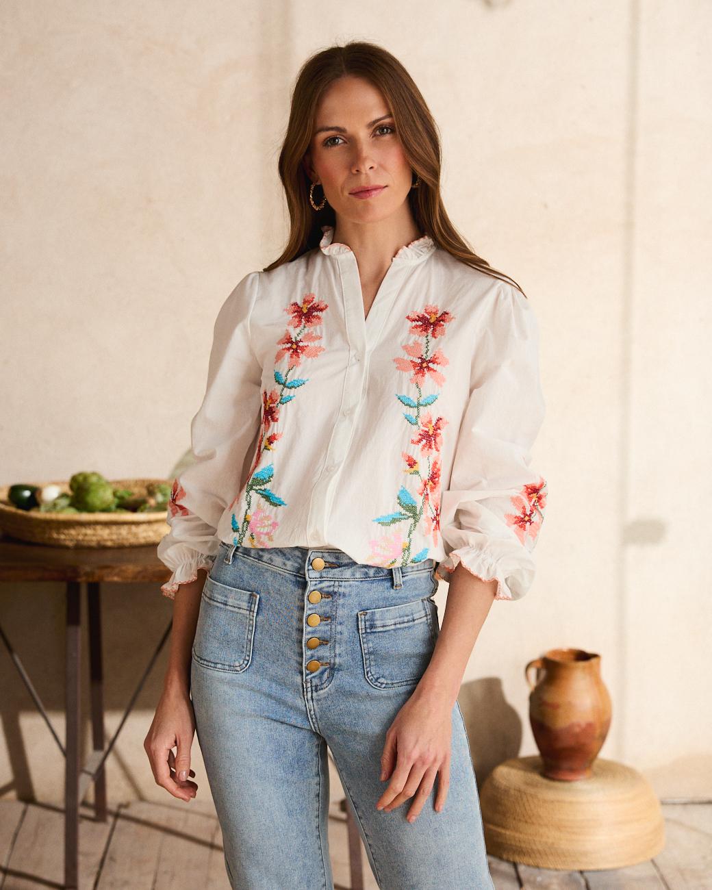 Camisa Bordado Fiona