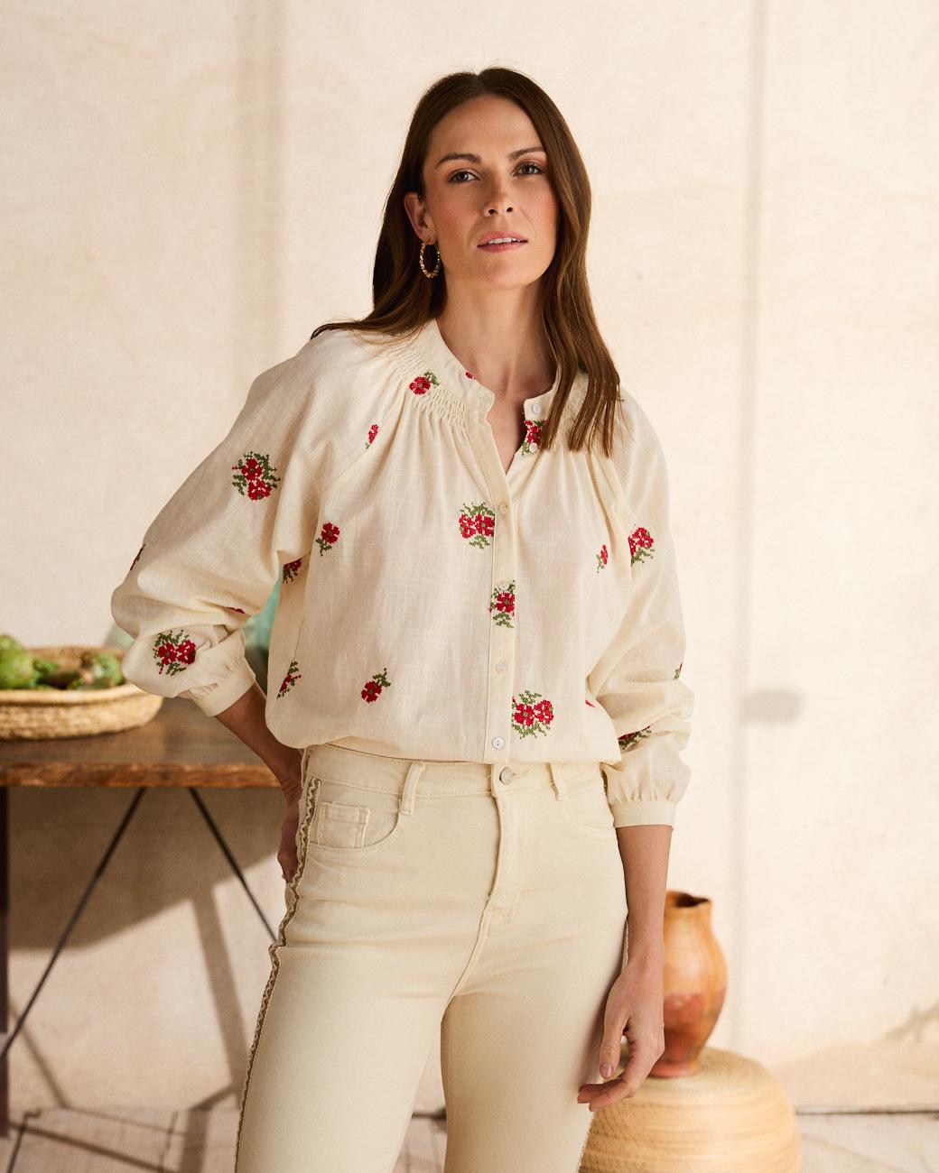 Camisa Flor Antía