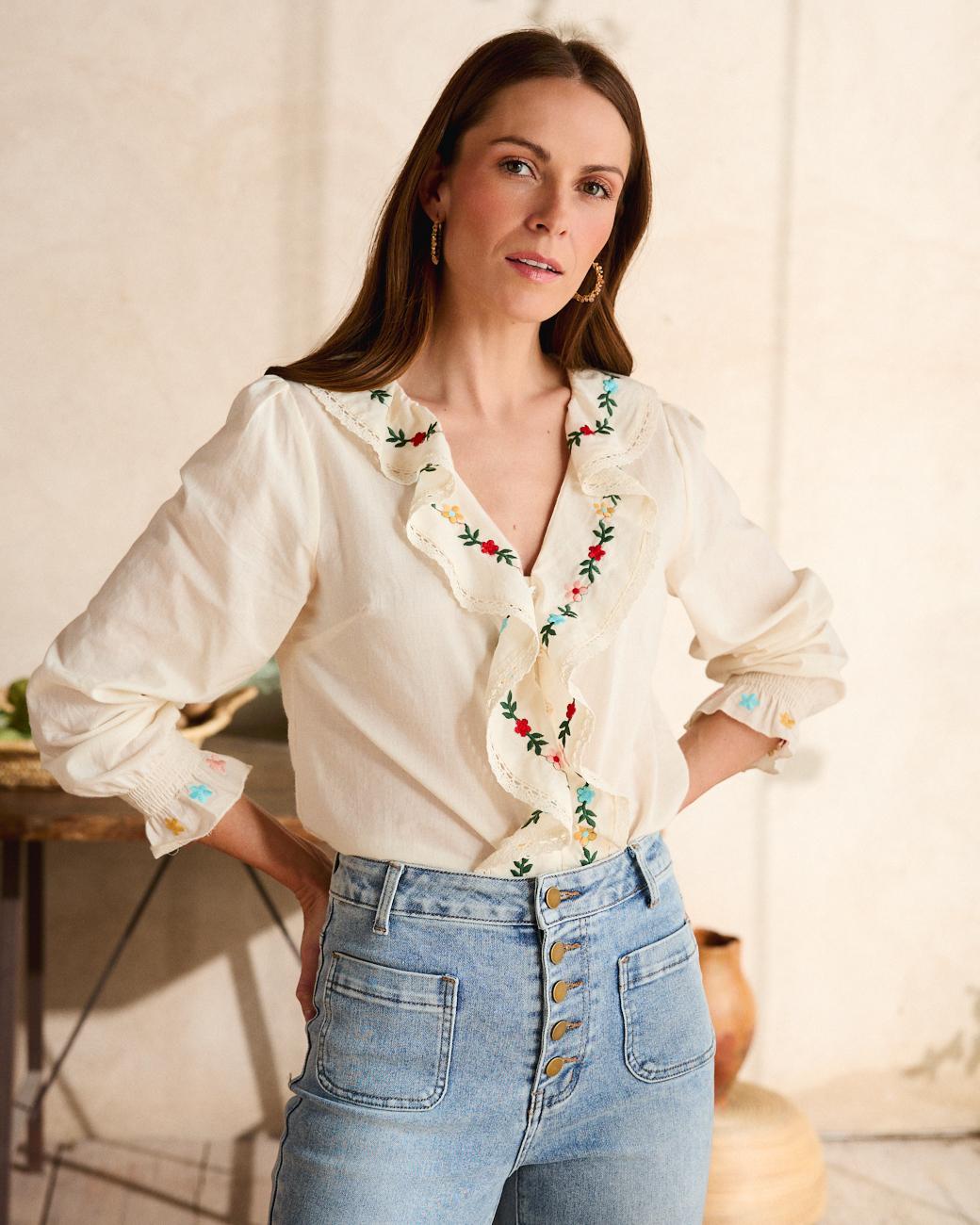 Camisa Volante Liliana