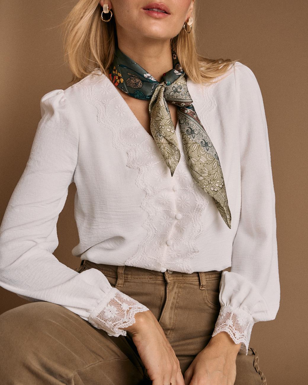 Camisa Detalle Bordado Greta