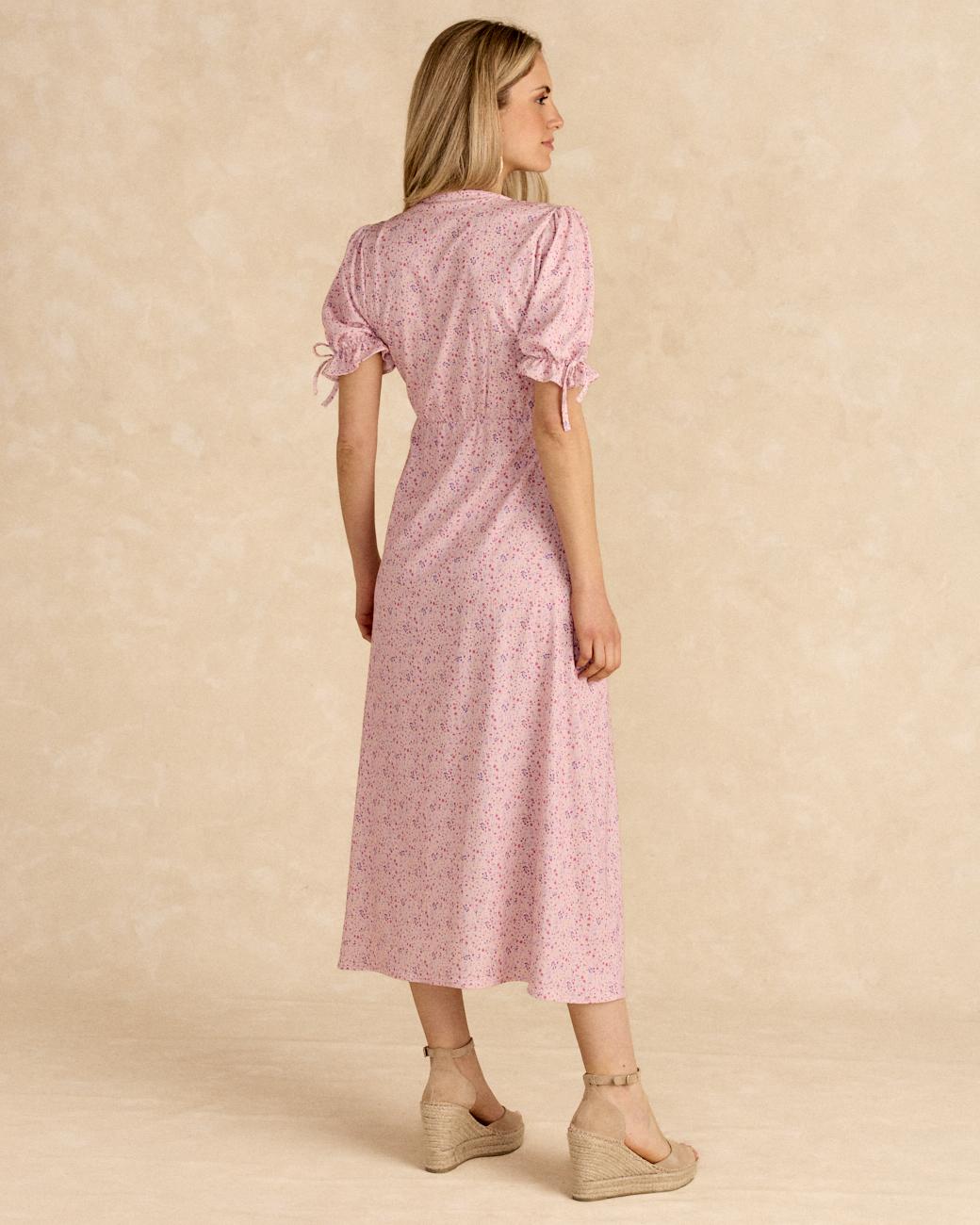 Vestido Largo Estampado Rose