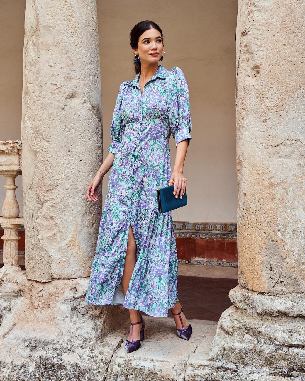 Vestido Flores Mar