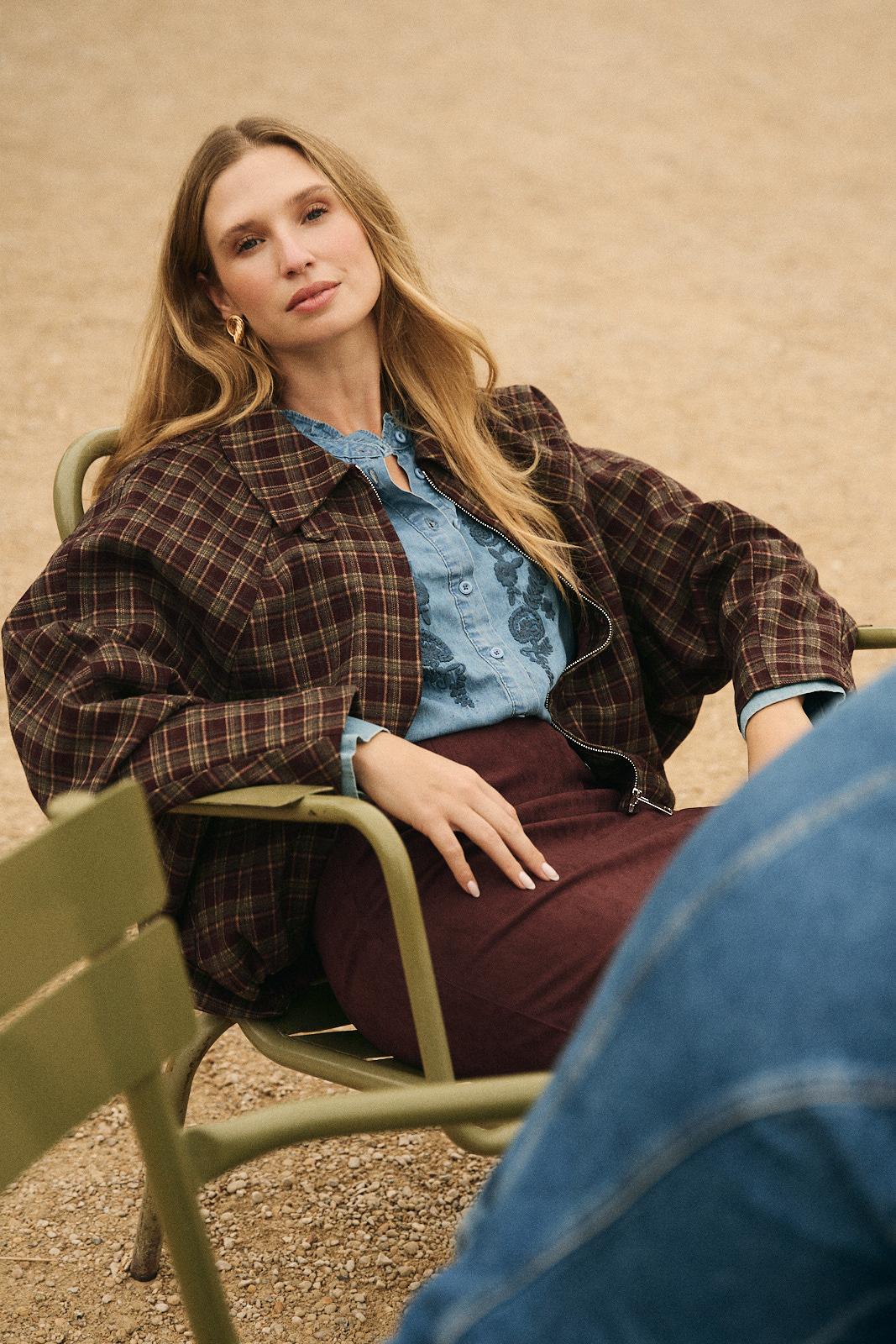 Bomber Cuadros Paloma