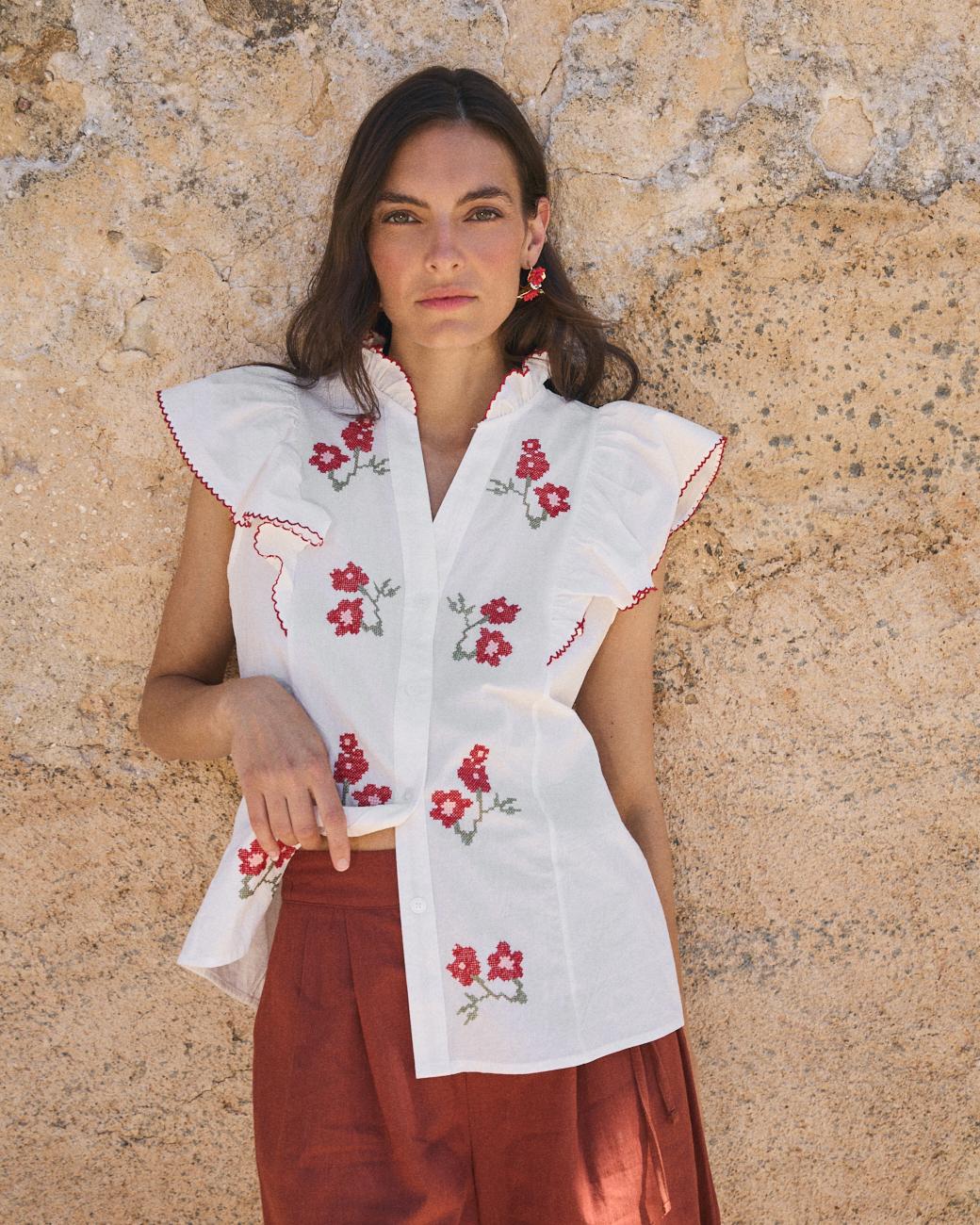 Camisa Manga Flaria