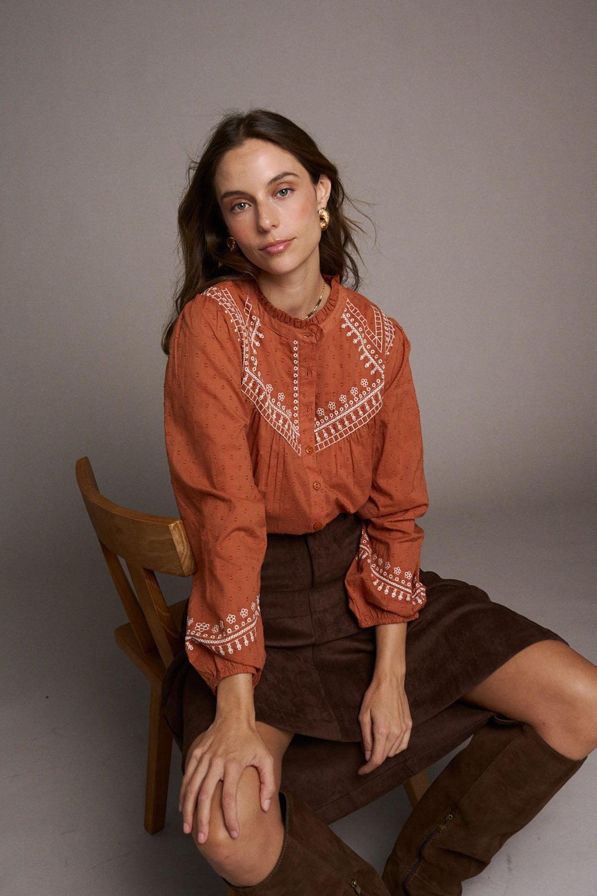 Blusa Bordados Sienna