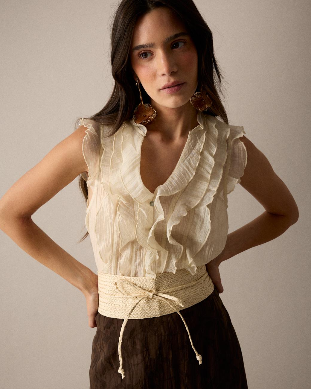 Camisa Volantes Irune