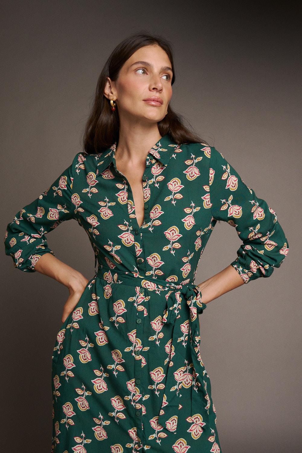 Vestido Midi Floral Maica