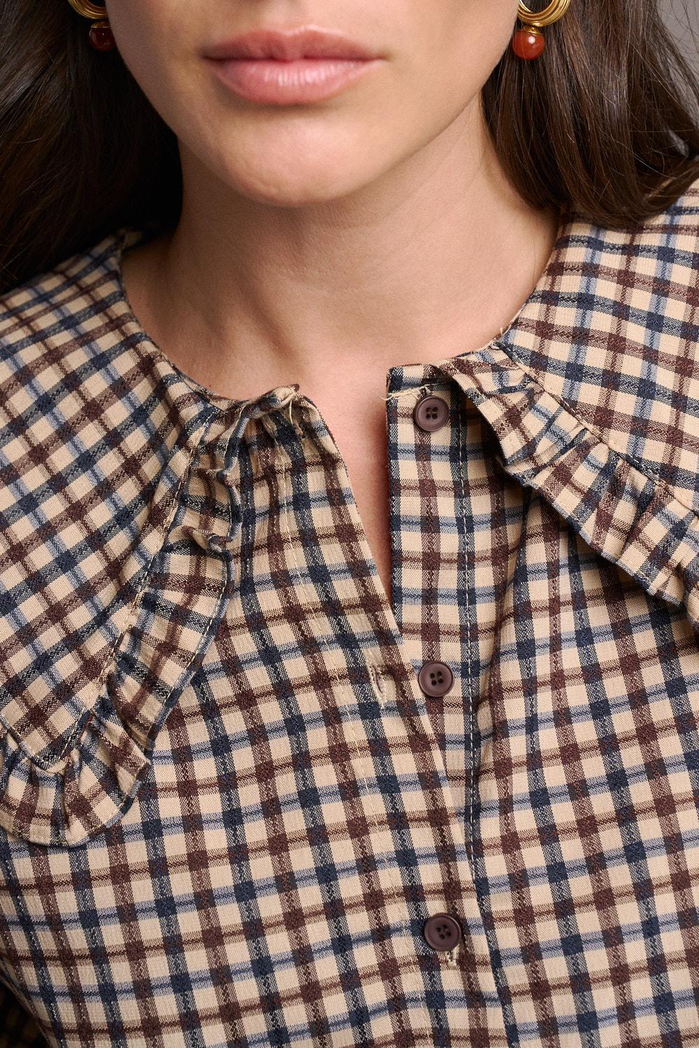 Blusa Cuadros Bérénice