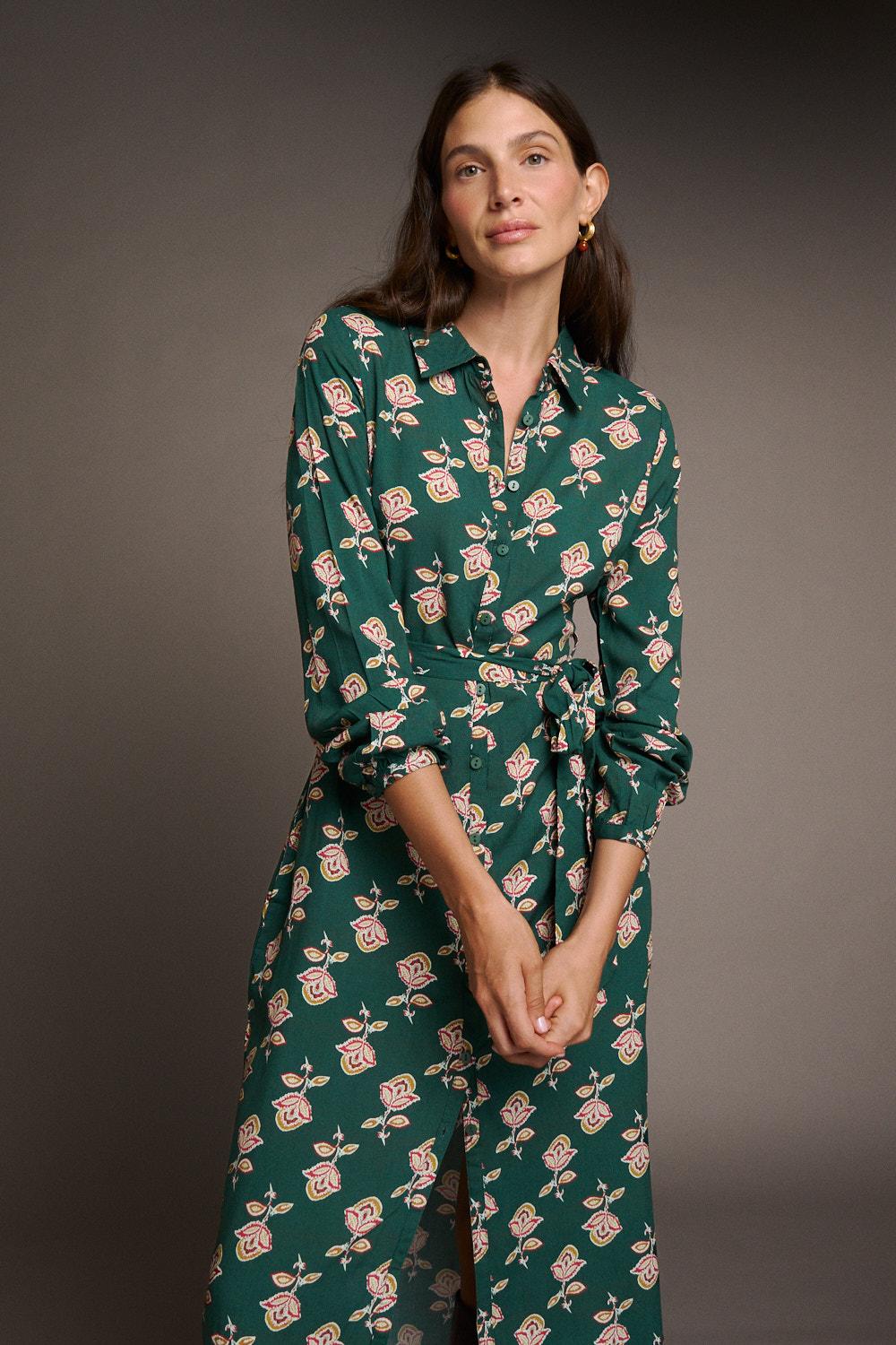 Vestido Midi Floral Maica