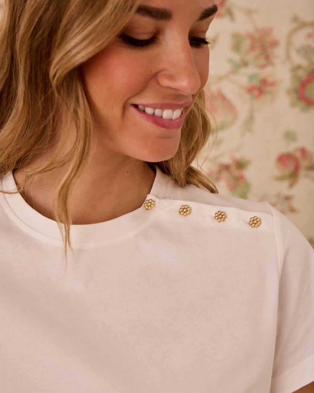 Camiseta Botón Palmira