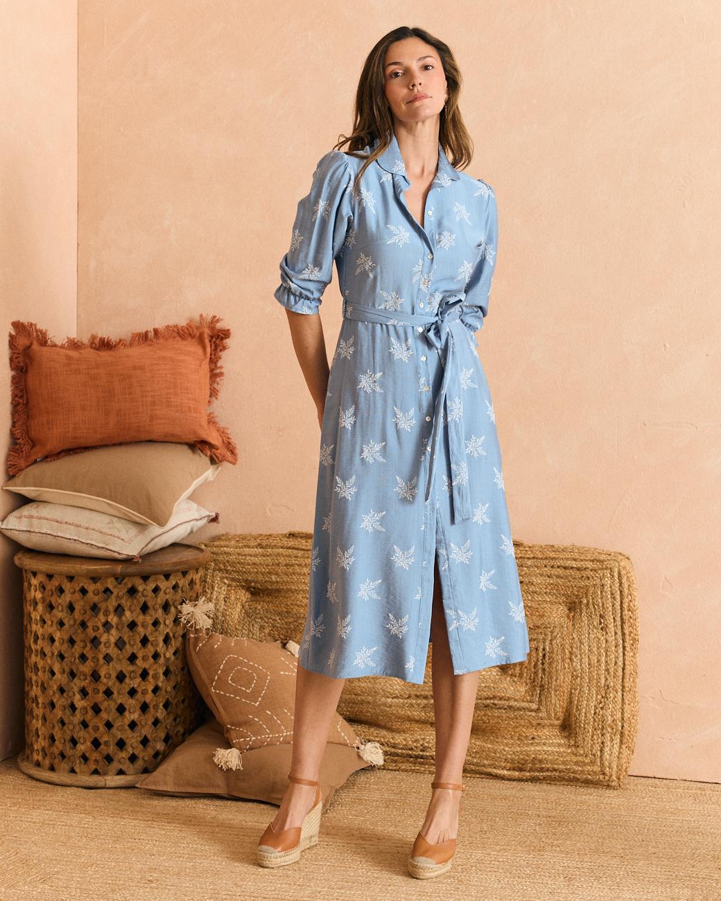 Vestido Celeste Virgi