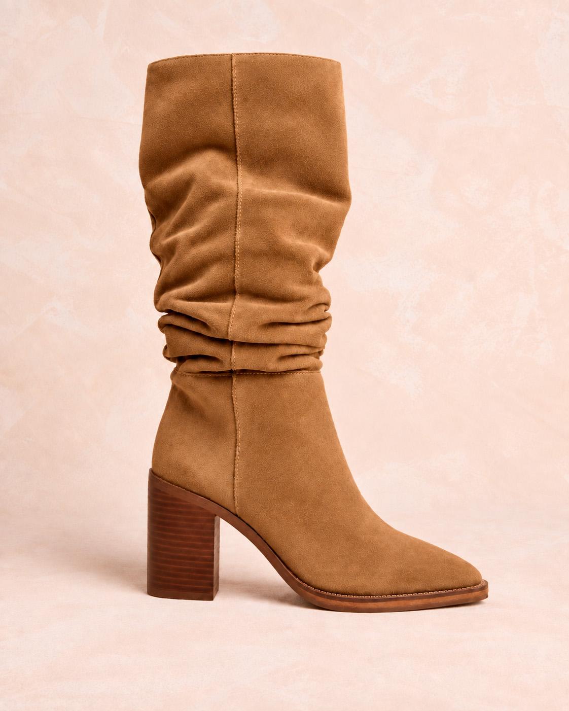 Bota Fruncida Piel Aitana