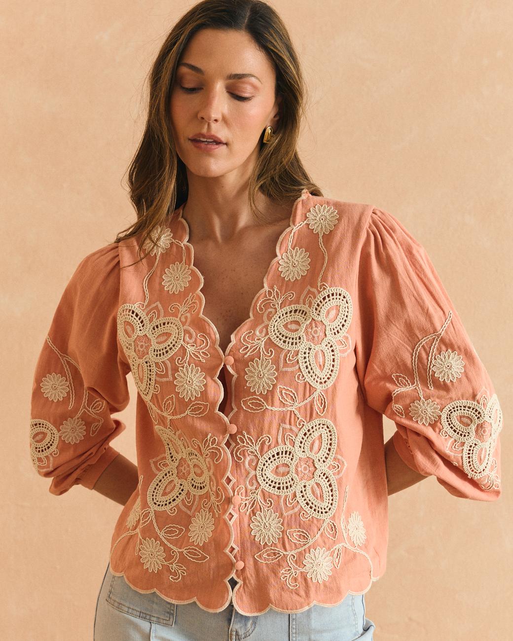Camisa Bordados Flavia