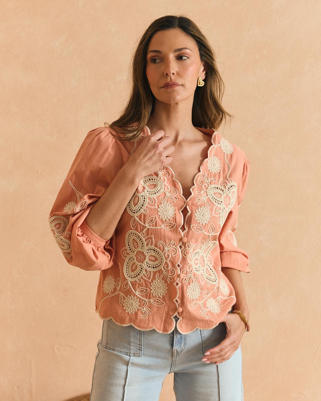 Camisa Bordados Flavia