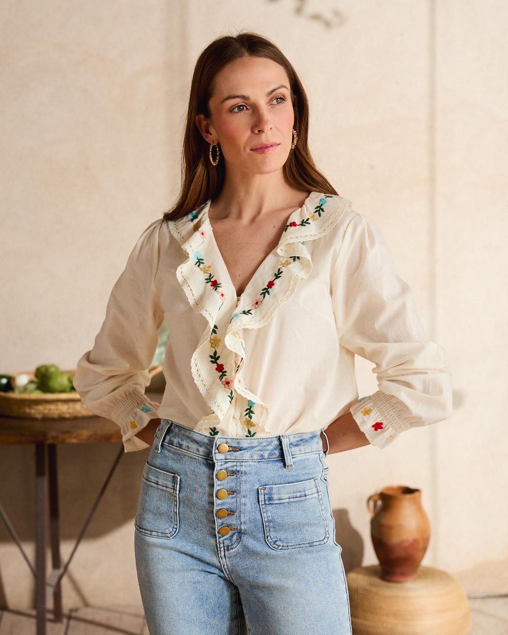 Camisa Volante Liliana