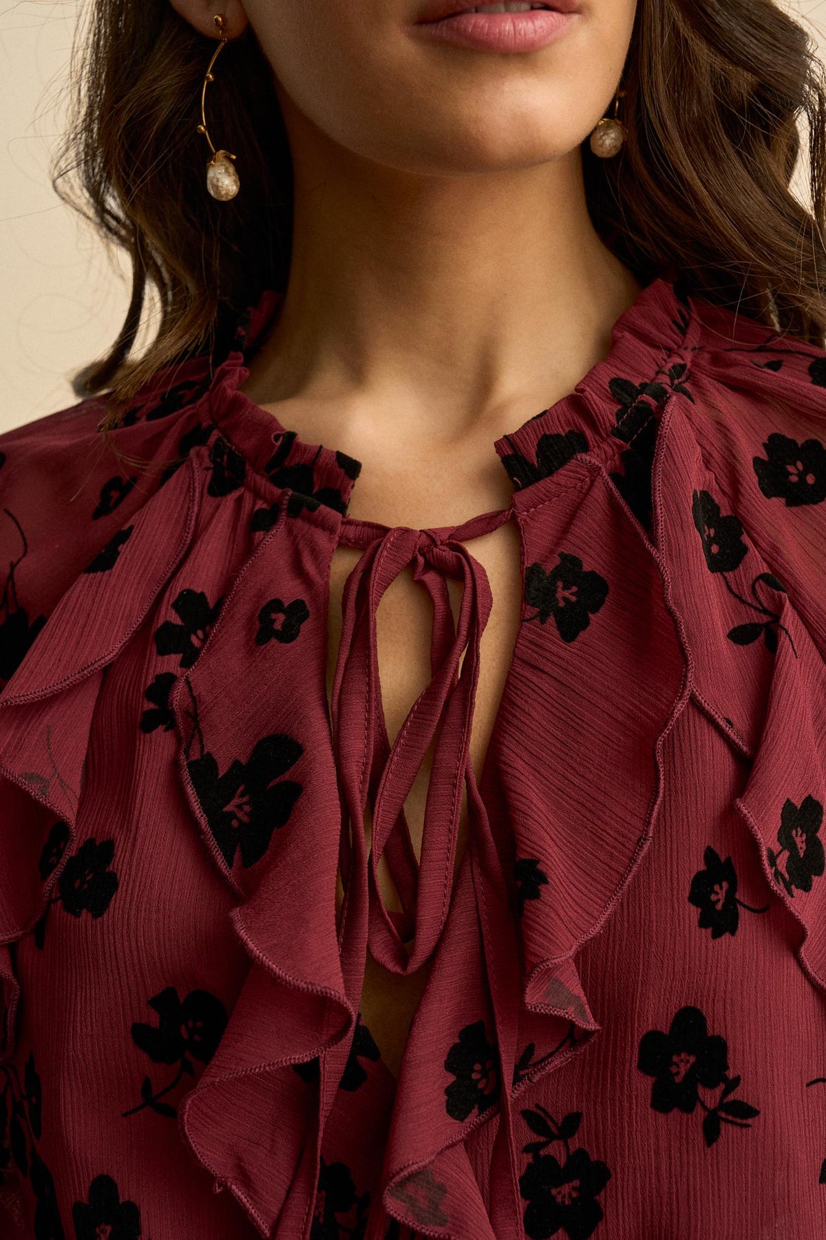 Blusa Floral Volantes Elvira