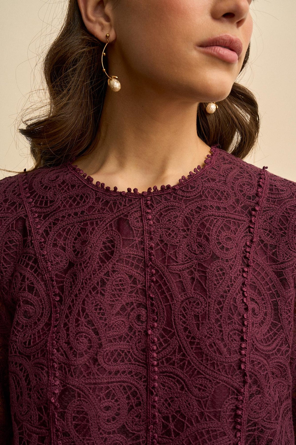 Blusa Encaje Calado Adelina