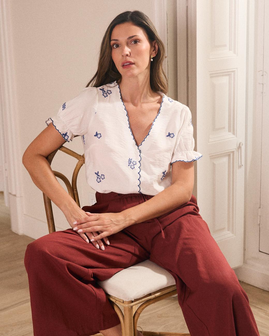 Camisa Bordado Gaia