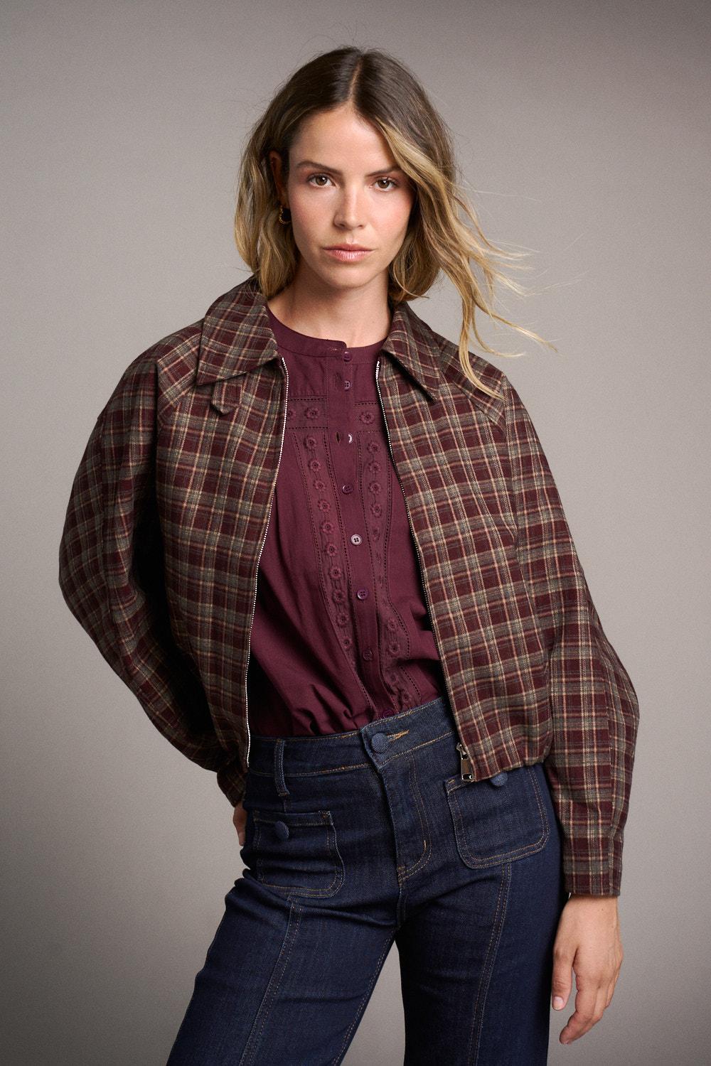 Bomber Cuadros Paloma