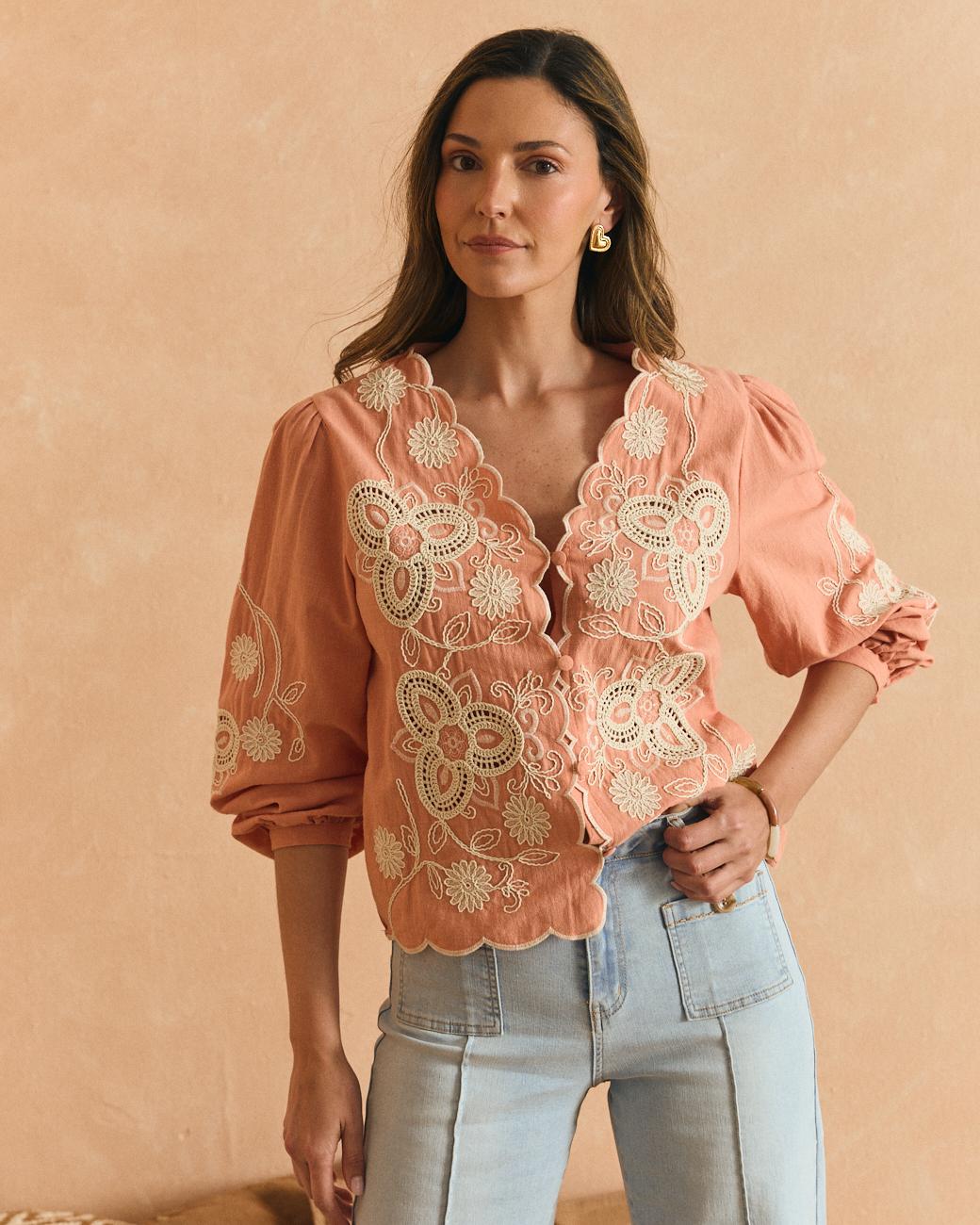 Camisa Bordados Flavia