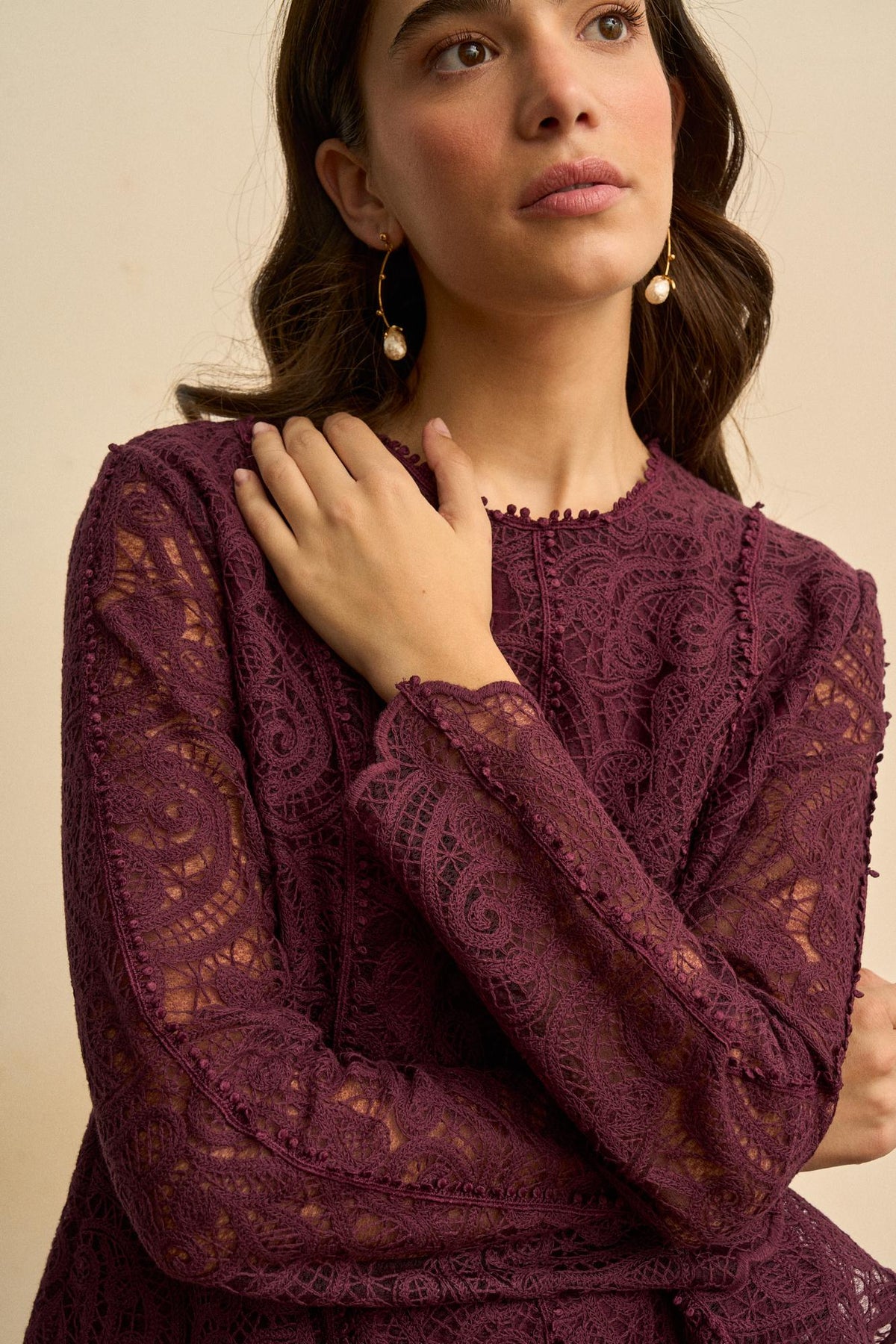 Blusa Encaje Calado Adelina