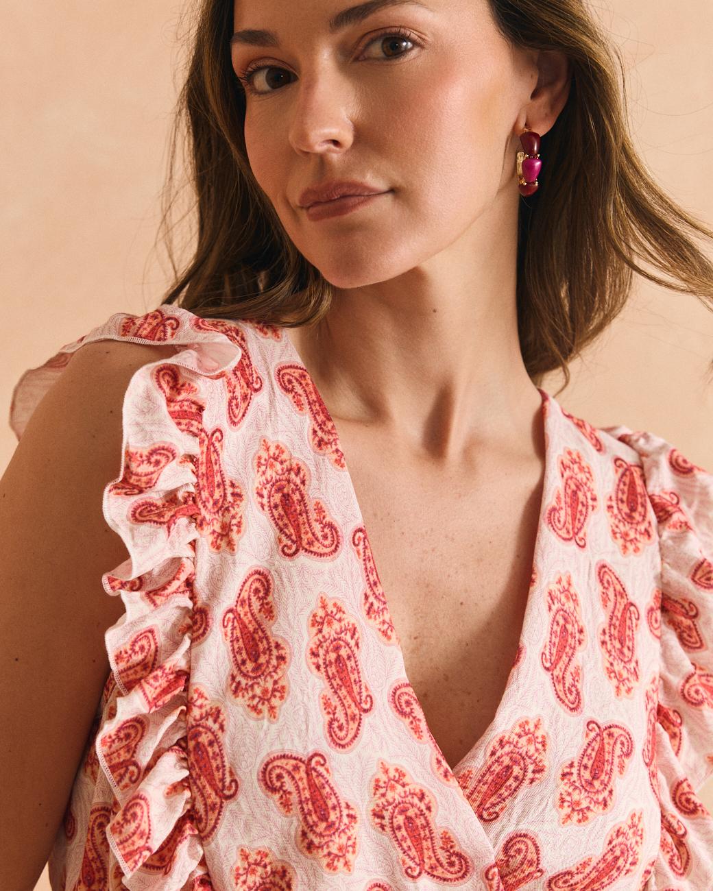 Vestido Motivos Coral