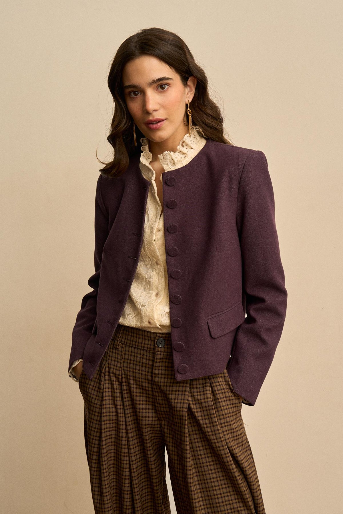 Chaqueta Cuello Redondo Esmée